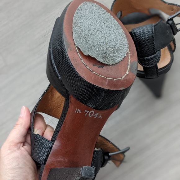 No 704b platform heels blk sz 36 - Picture 5 of 7